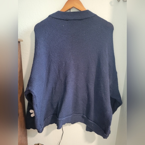 Terra & Sky Women's Plus Size Drop Shoulder Print Sweater, Midweight - Picture 4 of 4